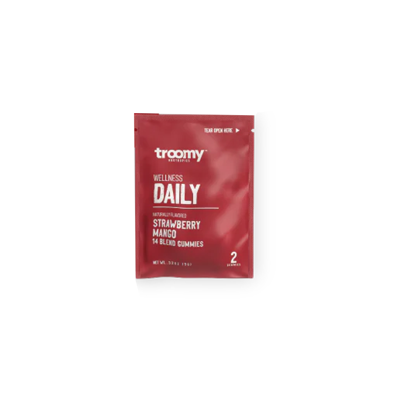 Troomy-Daily-Gummies.webp Troomy Nootropics Daily: 2000mg Mushroom Blend Daily Gummies / Strawberry Mango 2 Pack