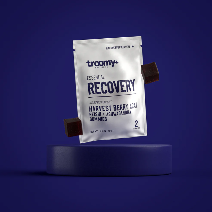 Troomy Recovery Troomy Nootropics Recovery: 1000mg Mushroom Blend Daily Gummies / Harvest Berry Acai 2 Pack