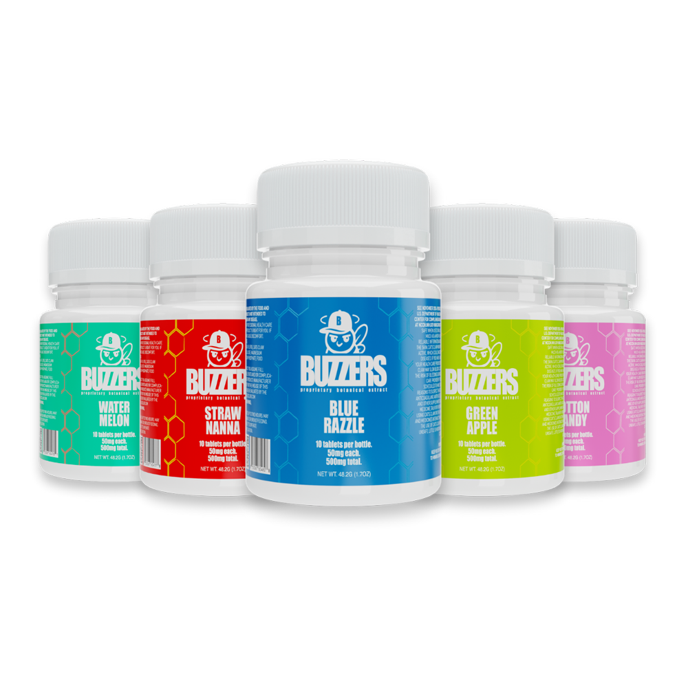 Exodus Buzzers 50mg Proprietary Botanical Extract Tablets (10 Pack)