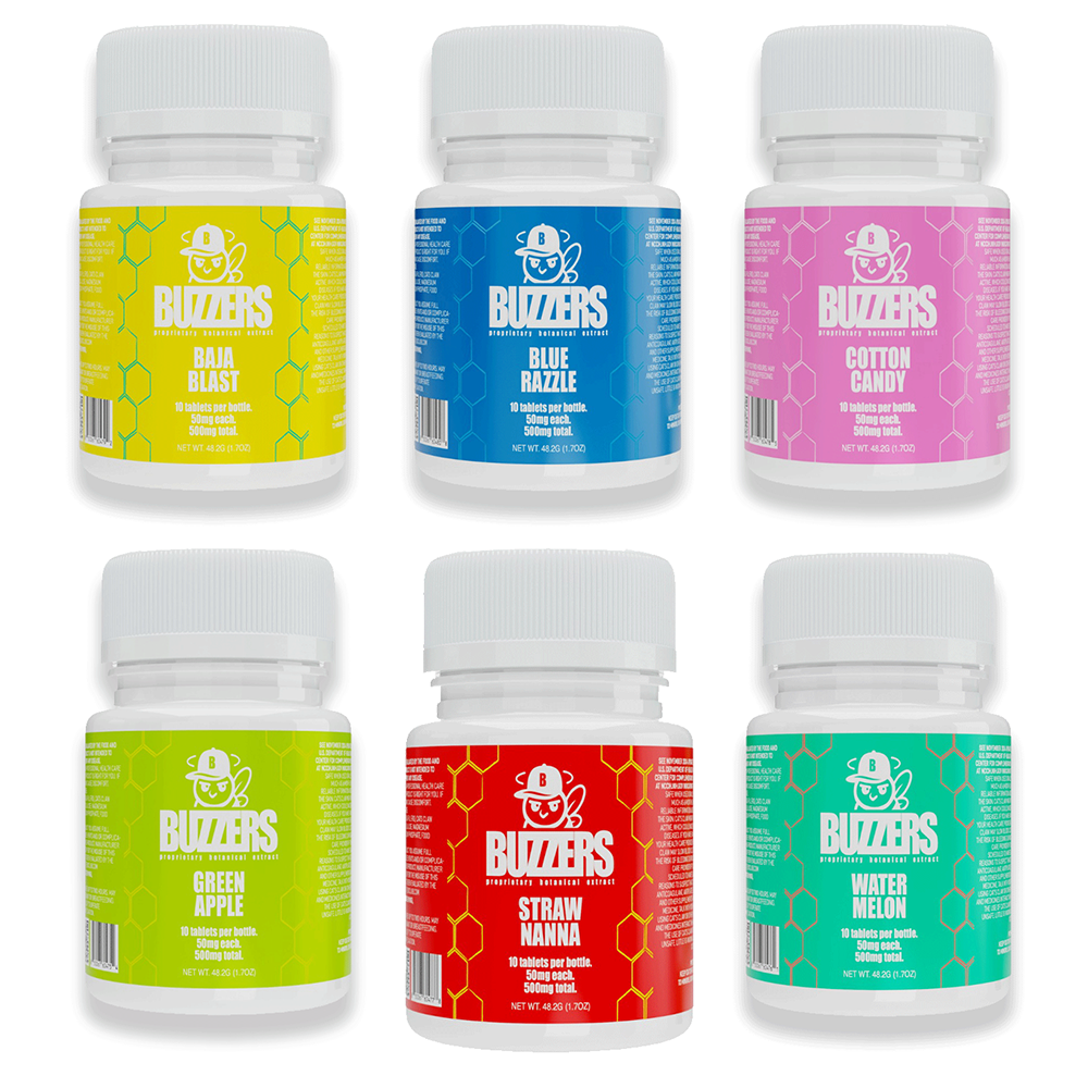 Exodus Buzzers 50mg Proprietary Botanical Extract Tablets (10 Pack)